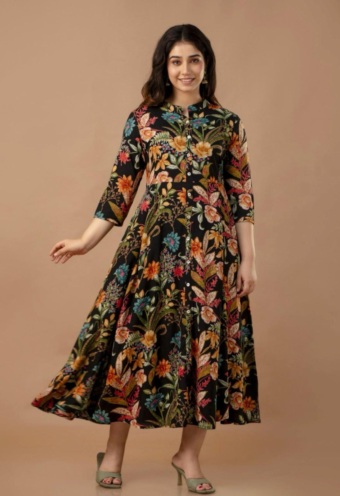 Bloom & Flow Midi Dress
