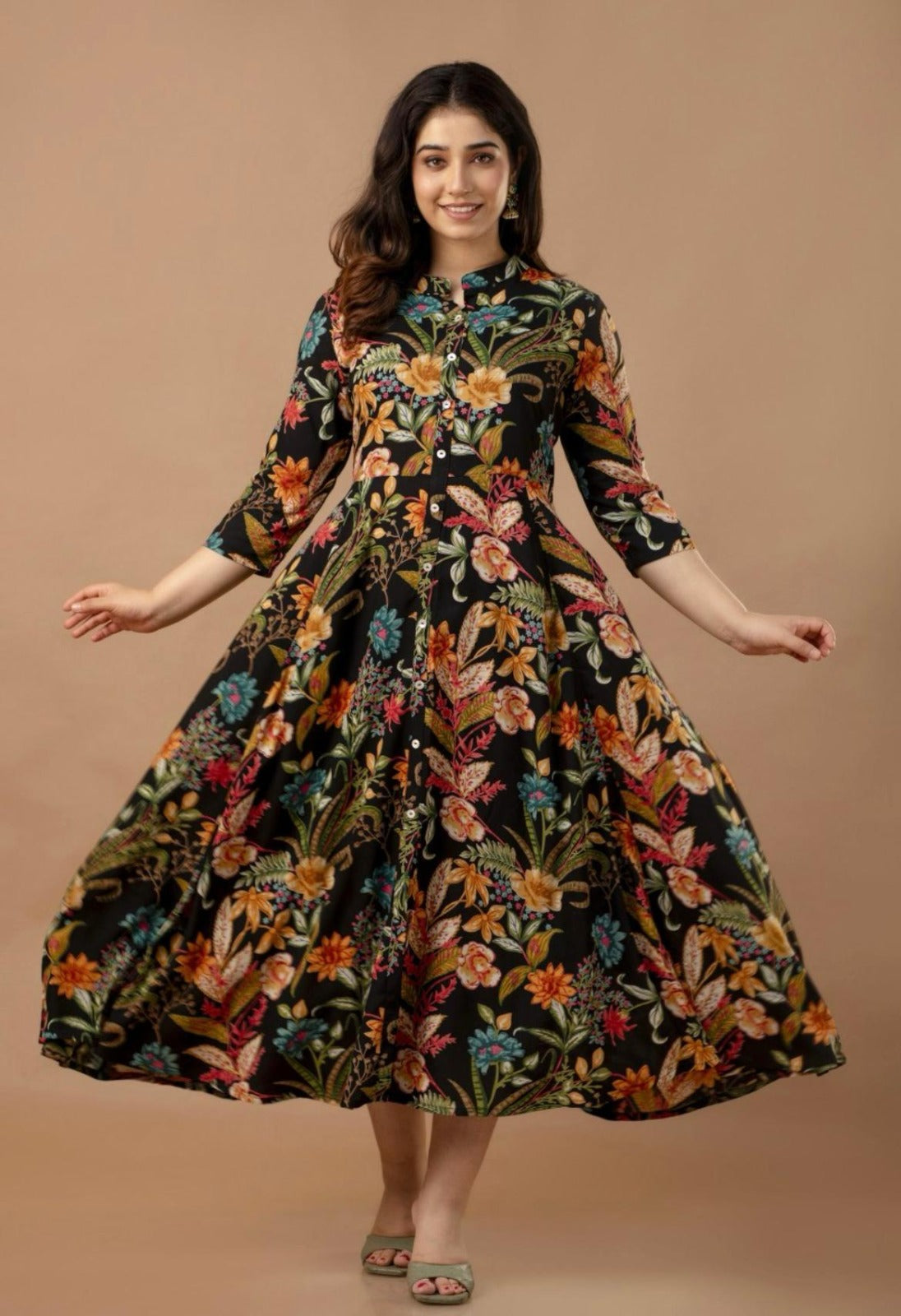 Bloom & Flow Midi Dress