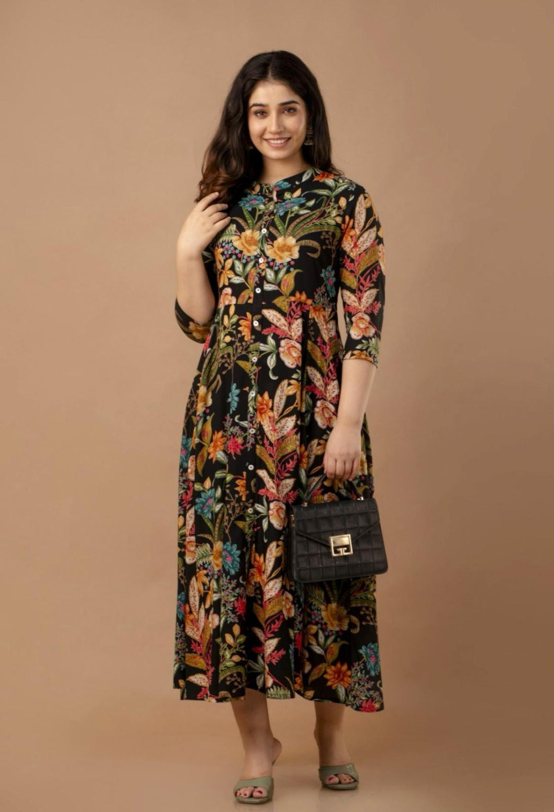 Bloom & Flow Midi Dress