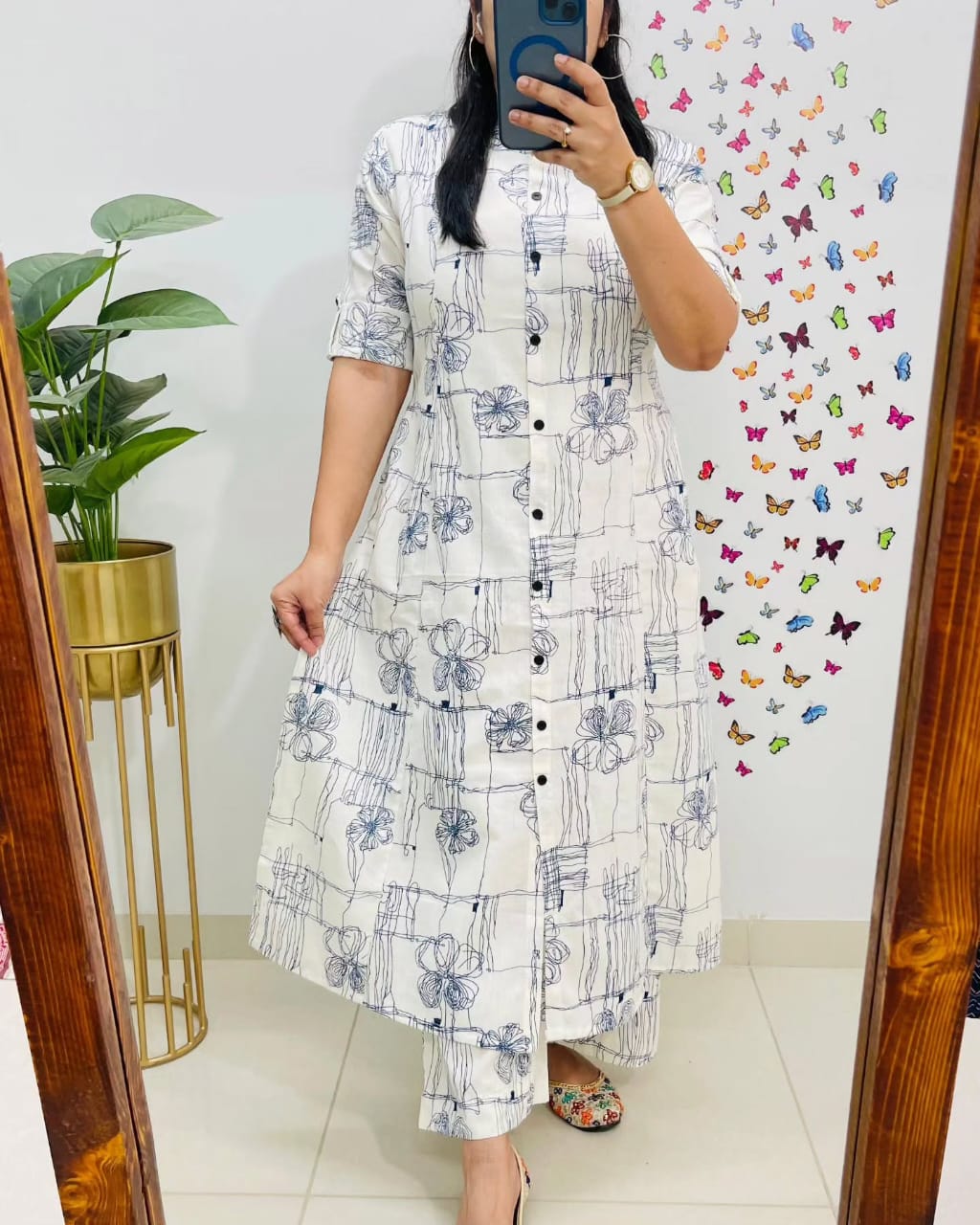 Grace Cotton Kurti with Pant – Women Clothing