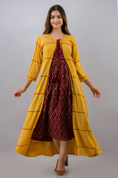 Cotton Grace Long Dress 2 Pc Set