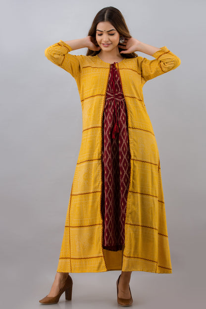 Cotton Grace Long Dress 2 Pc Set