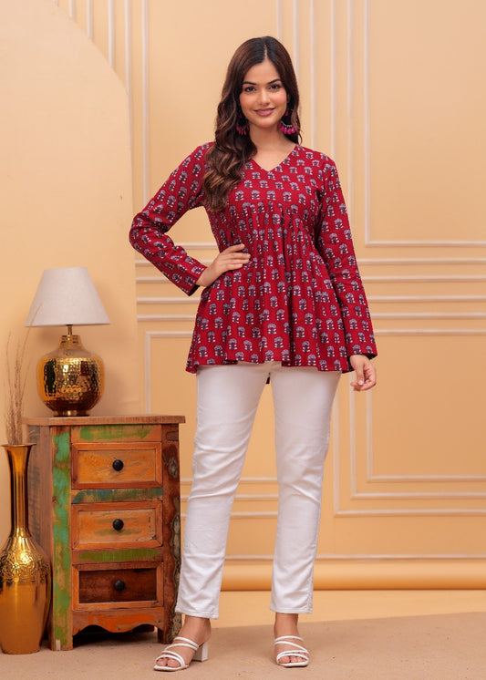 Classic Bloom Cotton Top