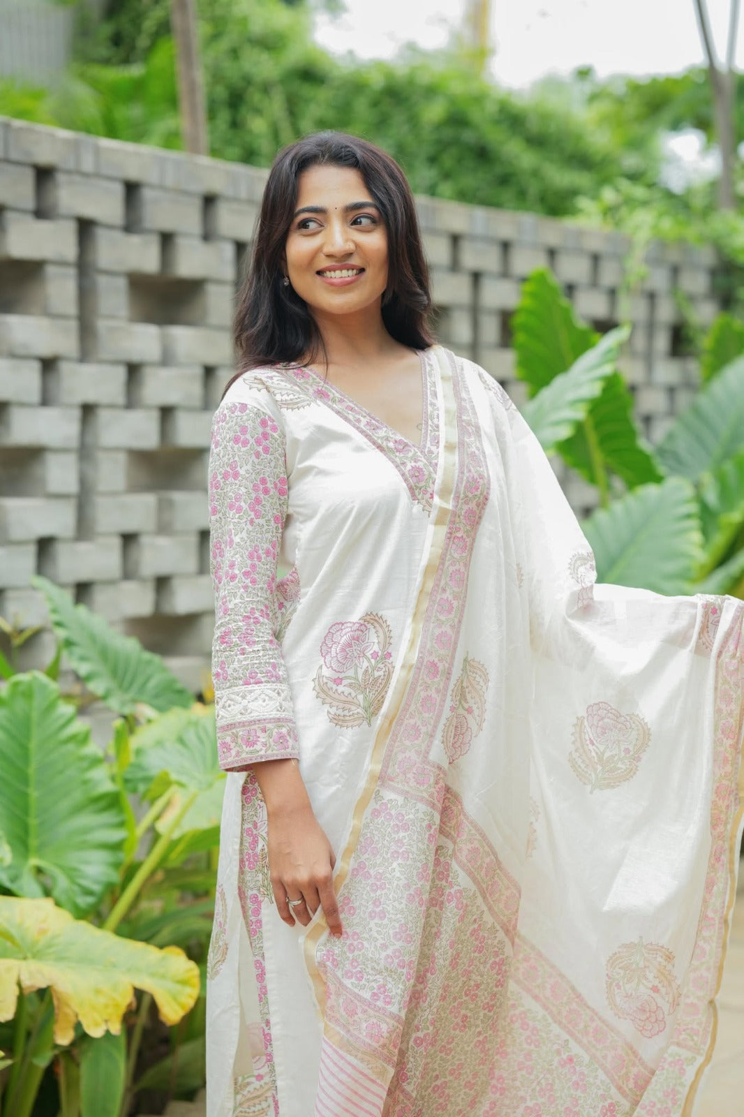 Tradition & Twist Cotton Kurti with Pant 3-Piece Set