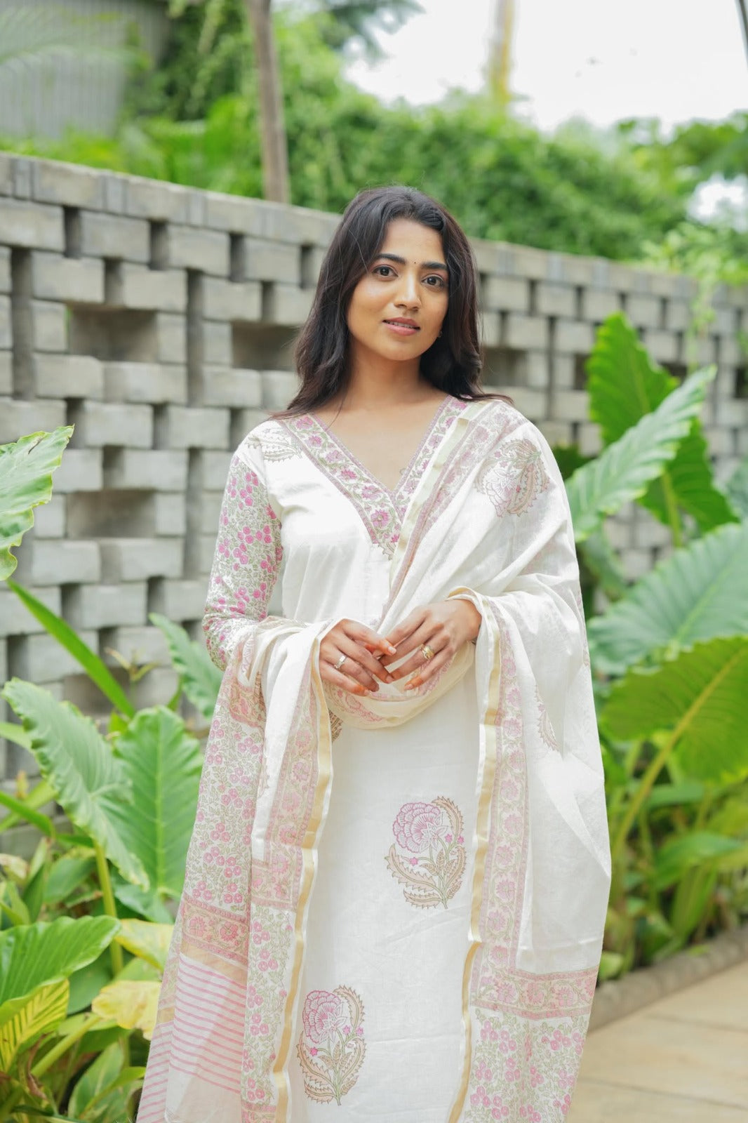 Tradition & Twist Cotton Kurti with Pant 3-Piece Set