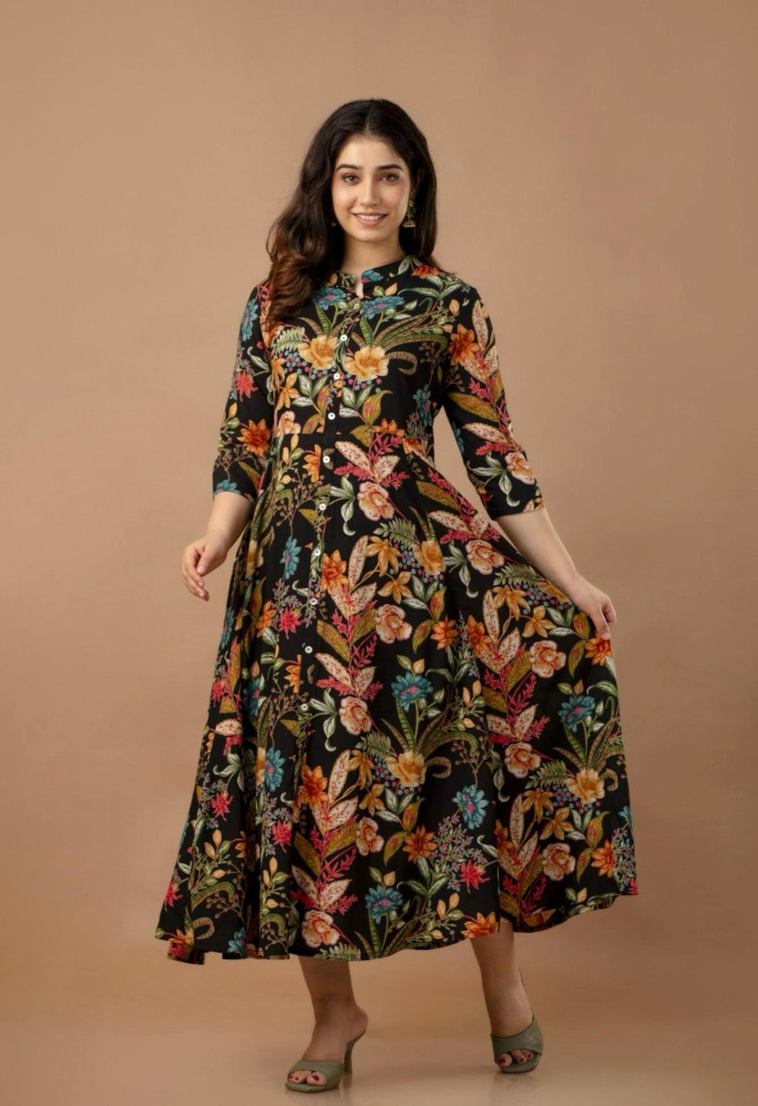 Bloom & Flow Midi Dress