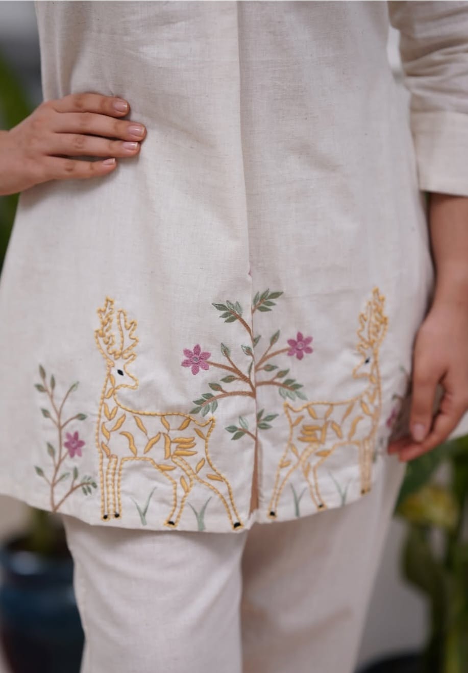 Embroidered Elegance Co-ord Set