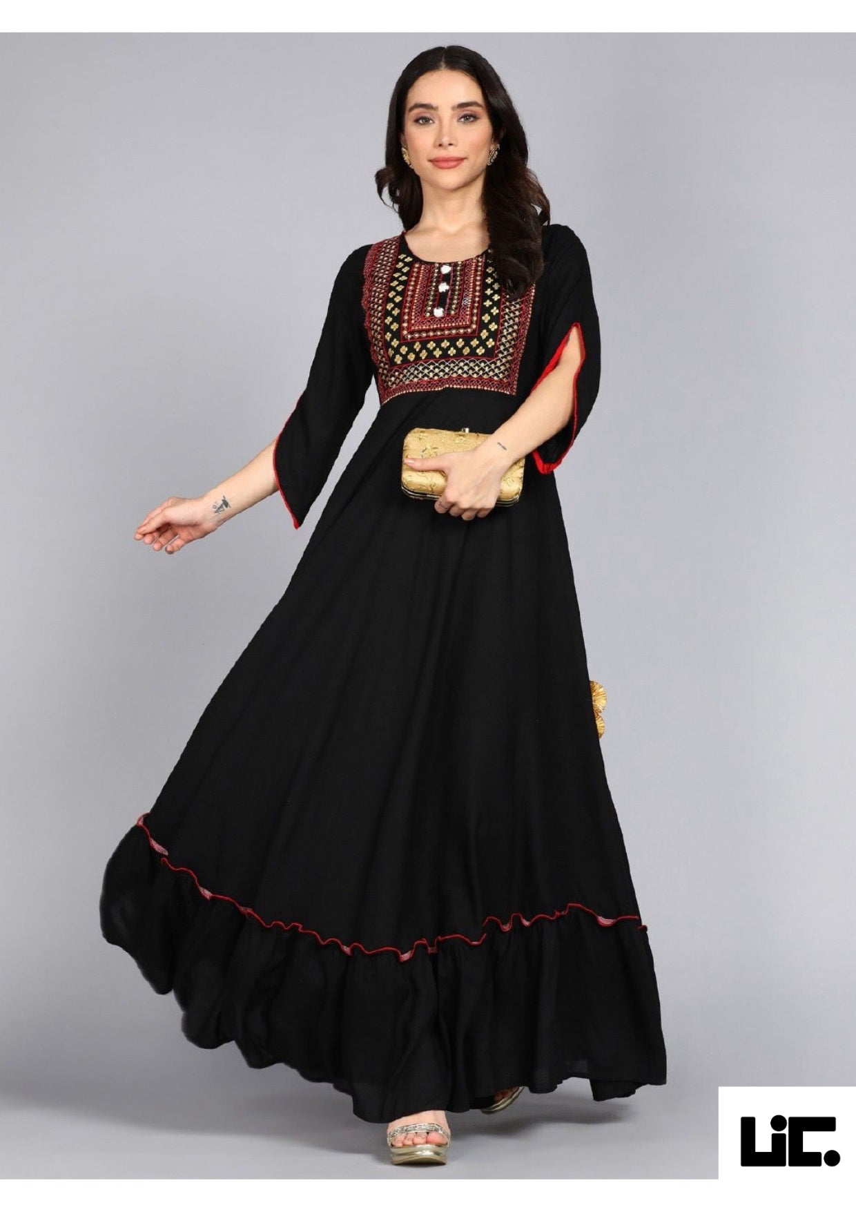 Ethereal Charm Rayon Dress - New Dress