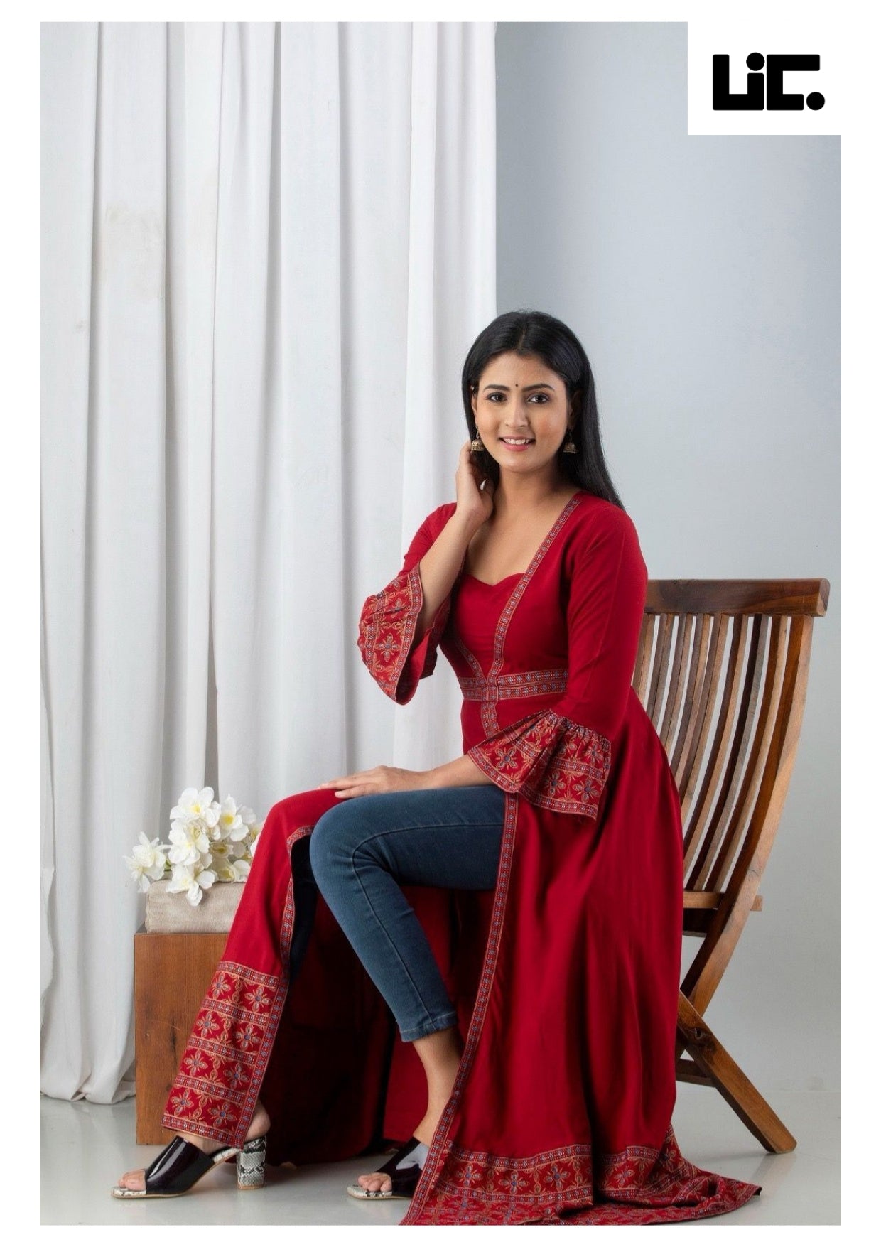 Royal Bloom Rayon Dress - Outfits for Women
