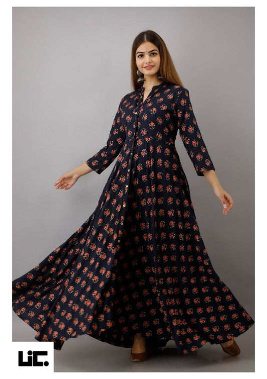 Celestial Aura Rayon Dress - Outfits For Women