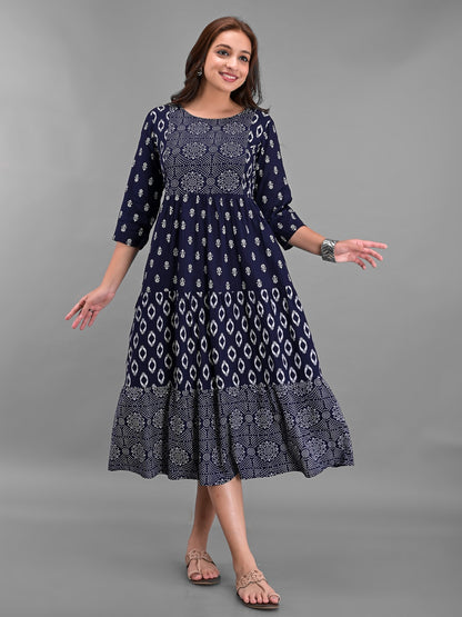 Everyday Elegance Rayon Dress - Women Clothing