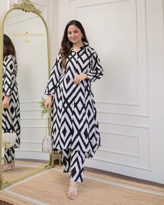 Urban Calibre Women Fashion Noir Harmony Rayon Co-ord Set