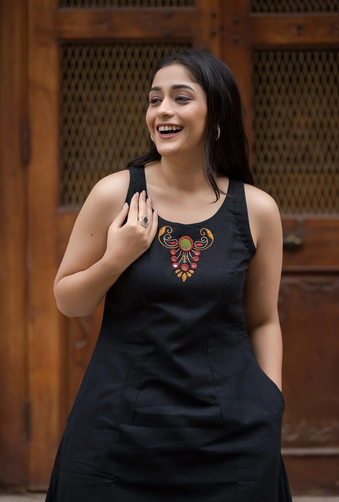 Ethereal Weave Women Fashion Cotton Slub Kurta & Plazo Set