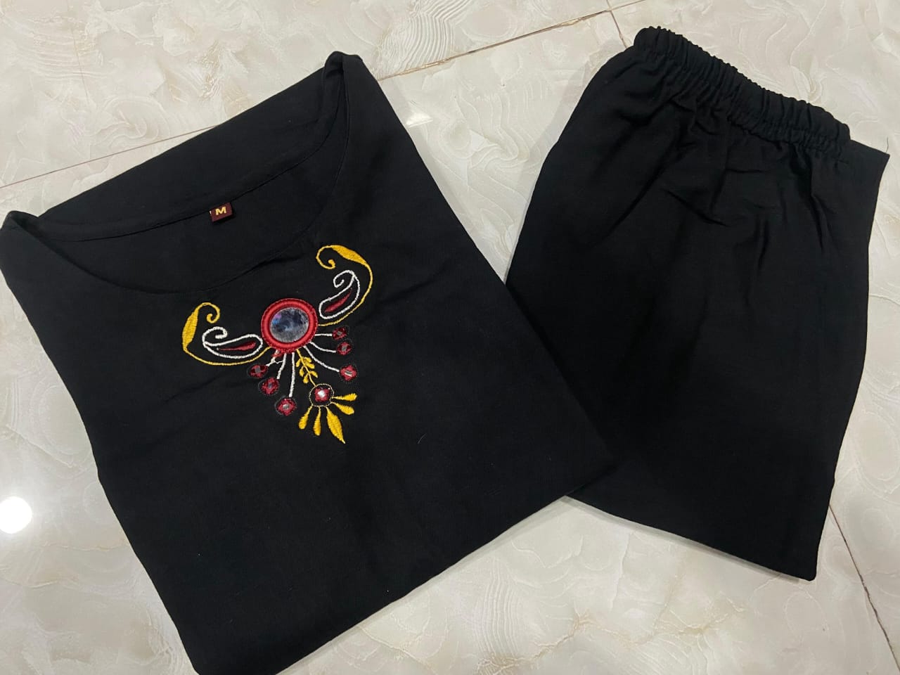 Ethereal Weave Women Fashion Cotton Slub Kurta & Plazo Set