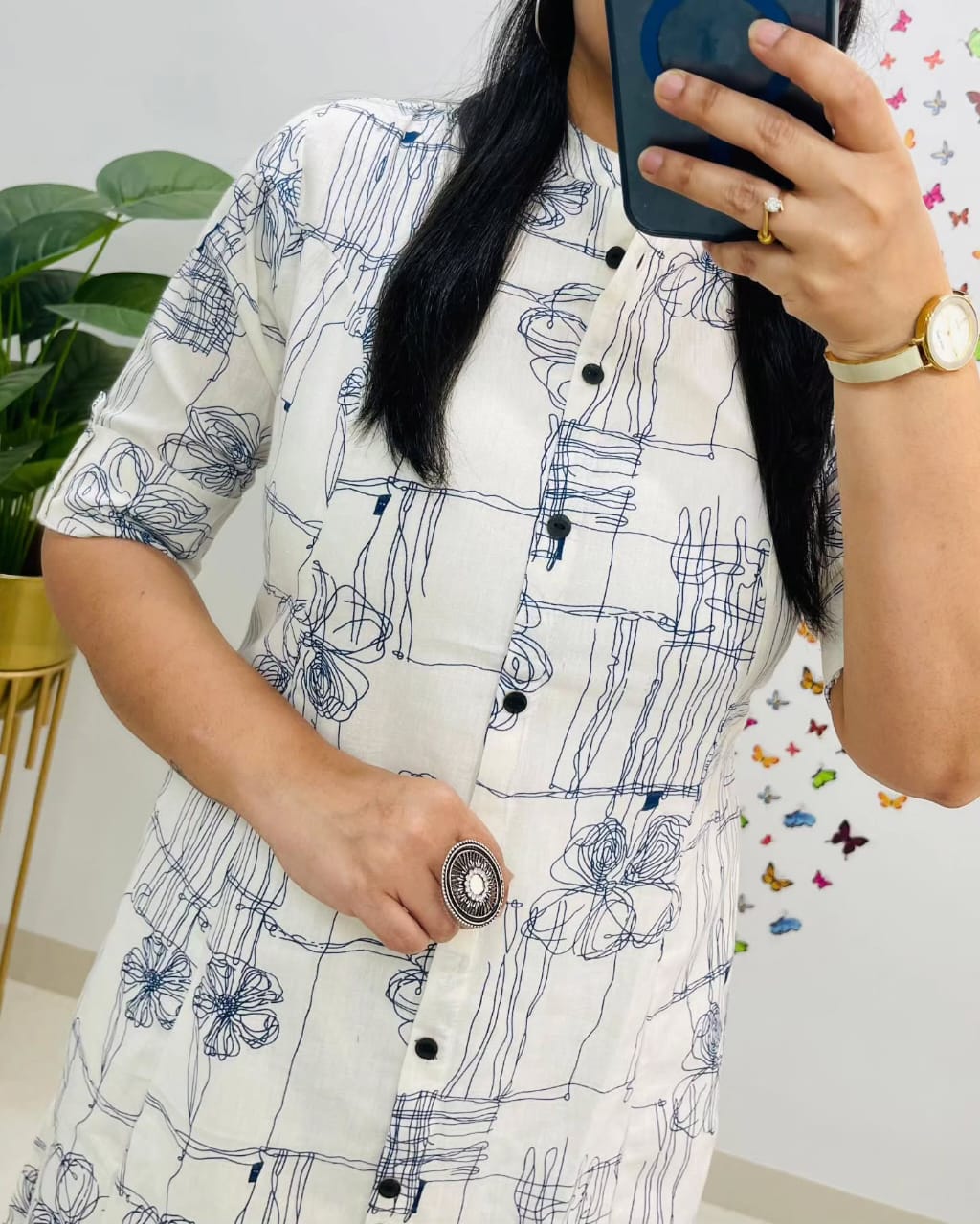 Grace Cotton Kurti with Pant – Women Clothing