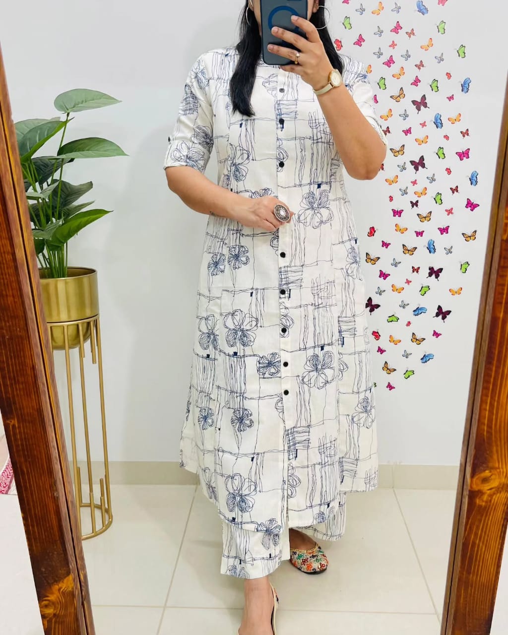 Grace Cotton Kurti with Pant – Women Clothing