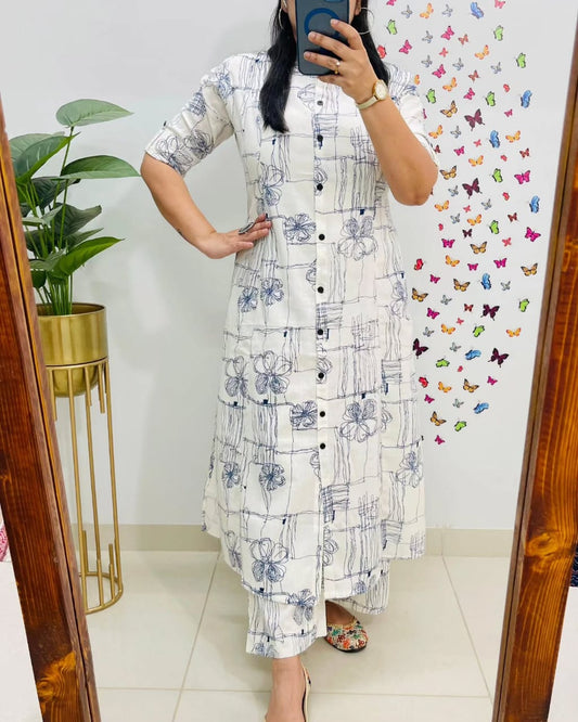 Grace Cotton Kurti with Pant – Women Clothing